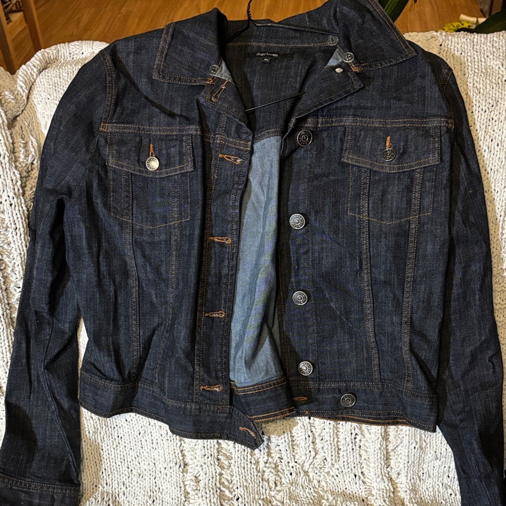 Daisy Fuentes Dark Blue Denim Jacket